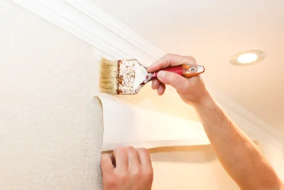 Pose de papier peint à Roiffieux — revêtements muraux et toiles de verre